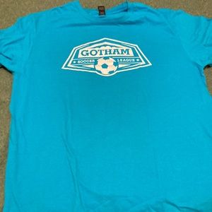 100% cotton L soccer shirt